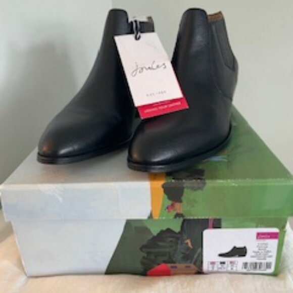 Joules Primrose Black Ankle Boots – Size 9 (US) NWT - Picture 6 of 7